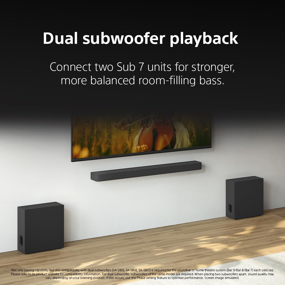Amazon.com: Sony BRAVIA Theater Sub 7 SA-SW7 Slim Wireless